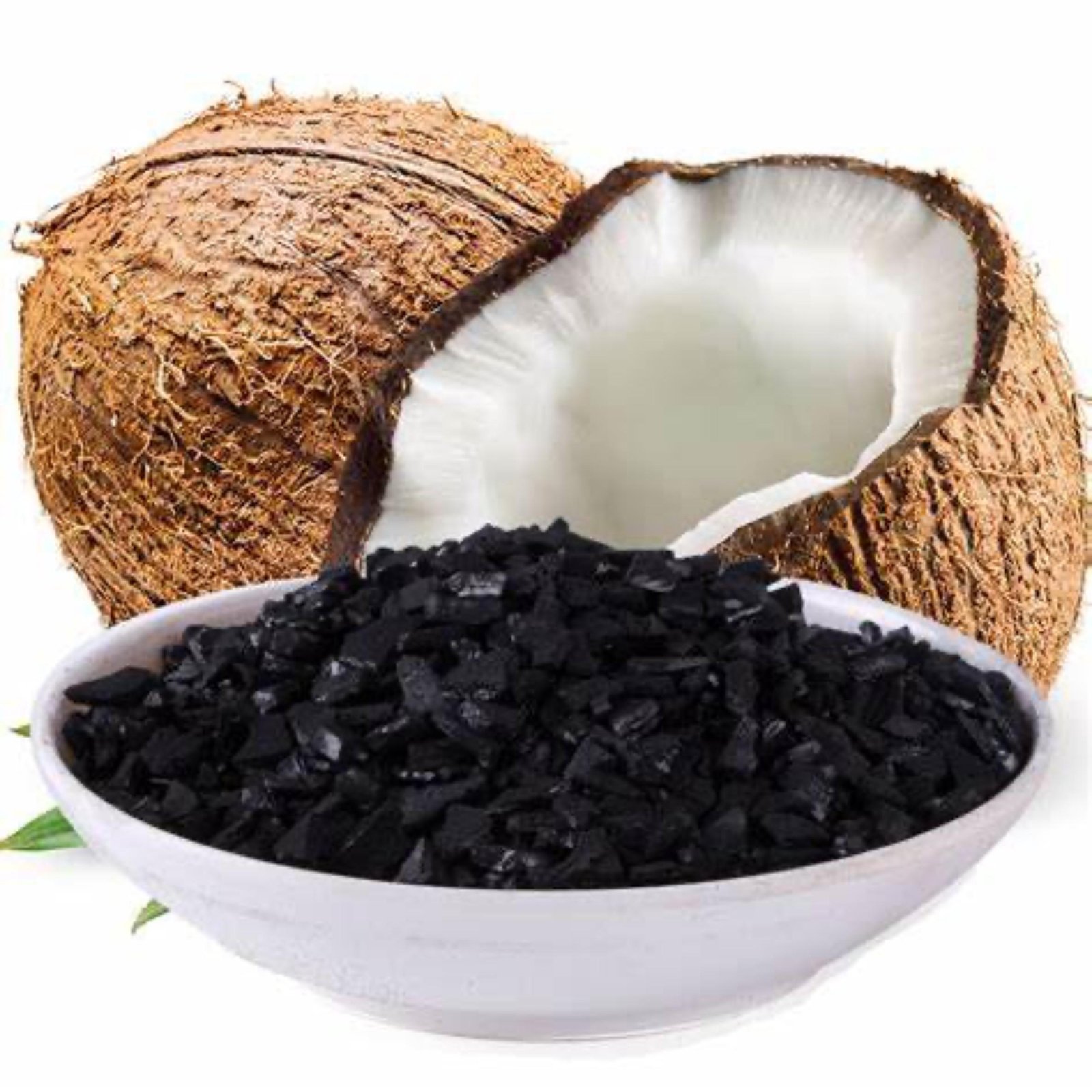 Activated carbon from coconut shells